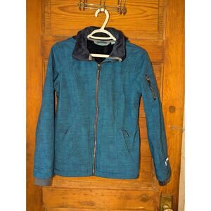 Free Country Aeris Super Soft Shell Water & Wind Resistant‎ Jacket Teal (Small)